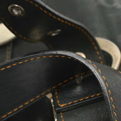 Christian Dior Black Leather Gaucho Handbag