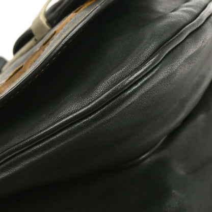 Christian Dior Black Leather Gaucho Handbag