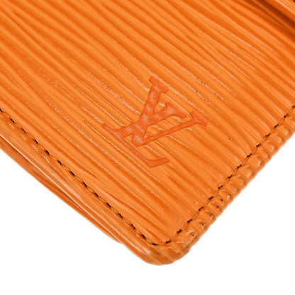 Louis Vuitton 2003 Orange Epi Porte Vie Compact Wallet M6355H