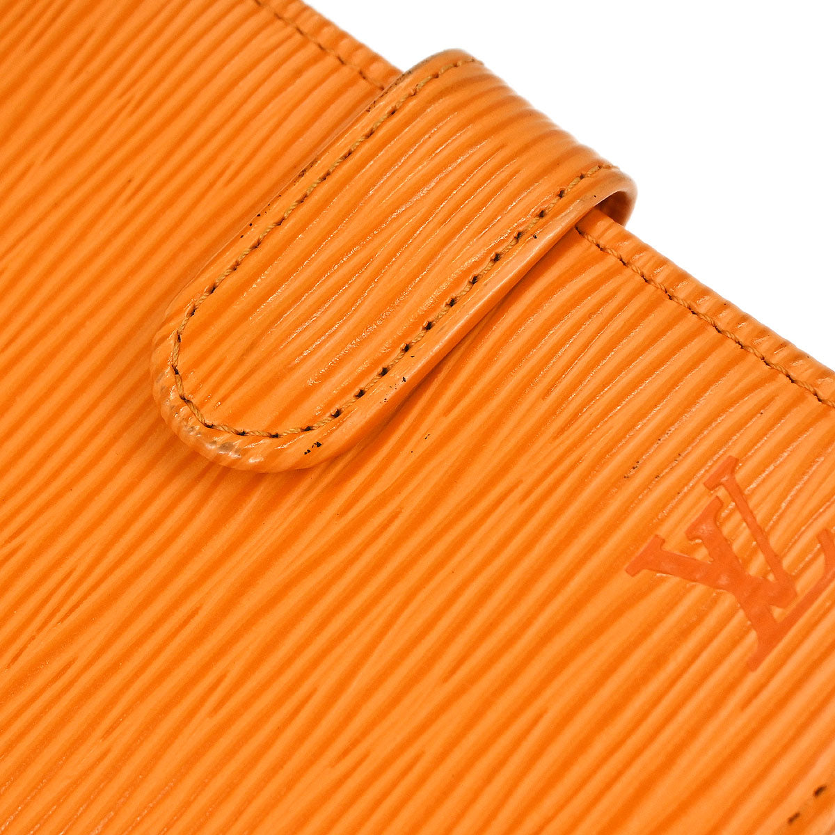 Louis Vuitton 2003 Orange Epi Porte Vie Compact Wallet M6355H