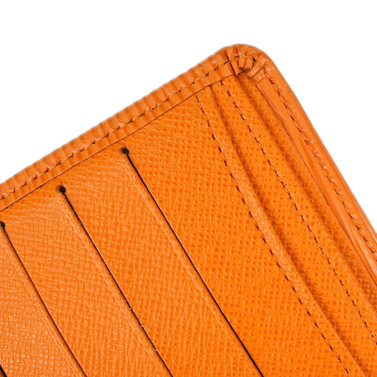 Louis Vuitton 2003 Orange Epi Porte Vie Compact Wallet M6355H