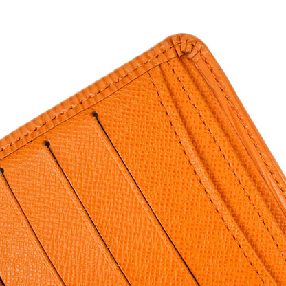 Louis Vuitton 2003 Orange Epi Porte Vie Compact Wallet M6355H