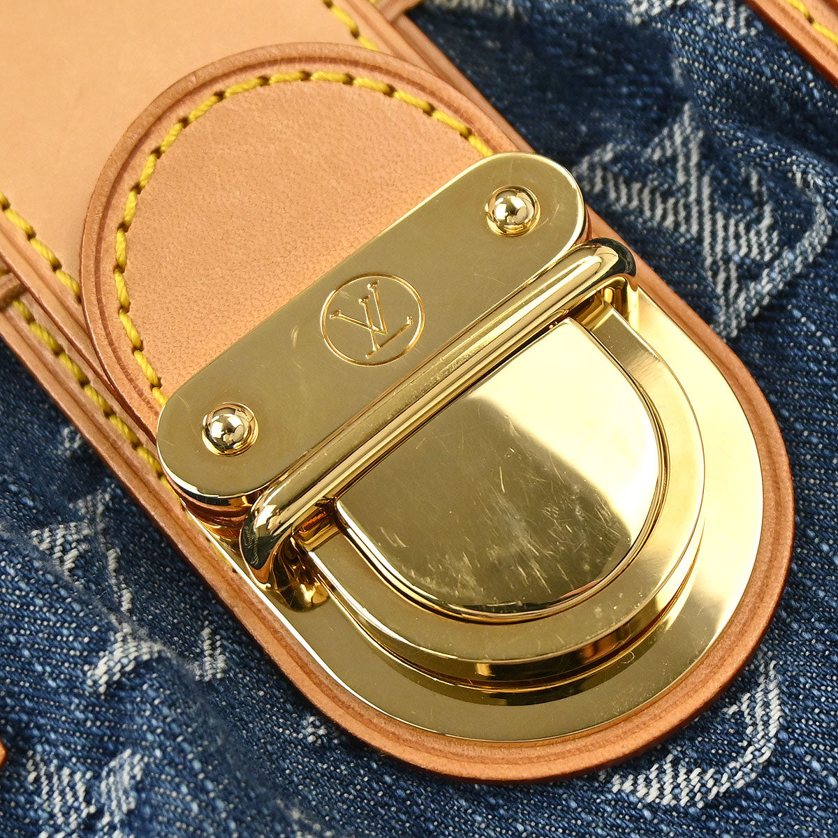Louis Vuitton Blue Monogram Denim Pleaty Handbag M95020