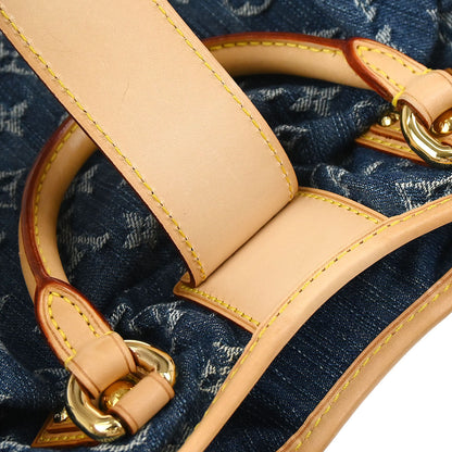 Louis Vuitton Blue Monogram Denim Pleaty Handbag M95020