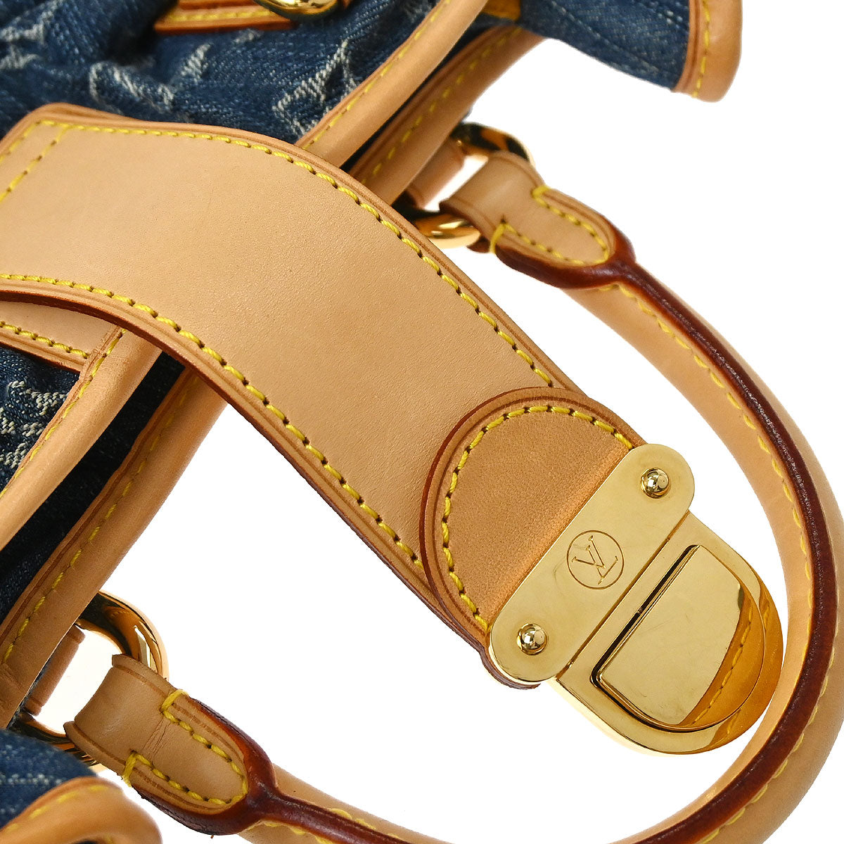 Louis Vuitton Blue Monogram Denim Pleaty Handbag M95020
