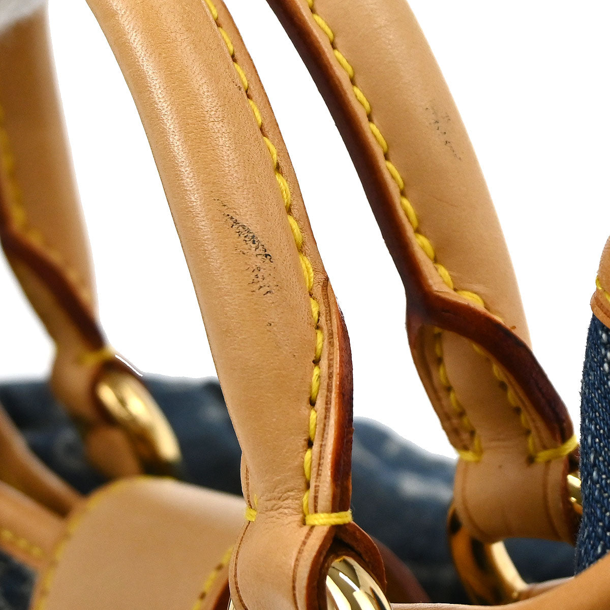 Louis Vuitton Blue Monogram Denim Pleaty Handbag M95020