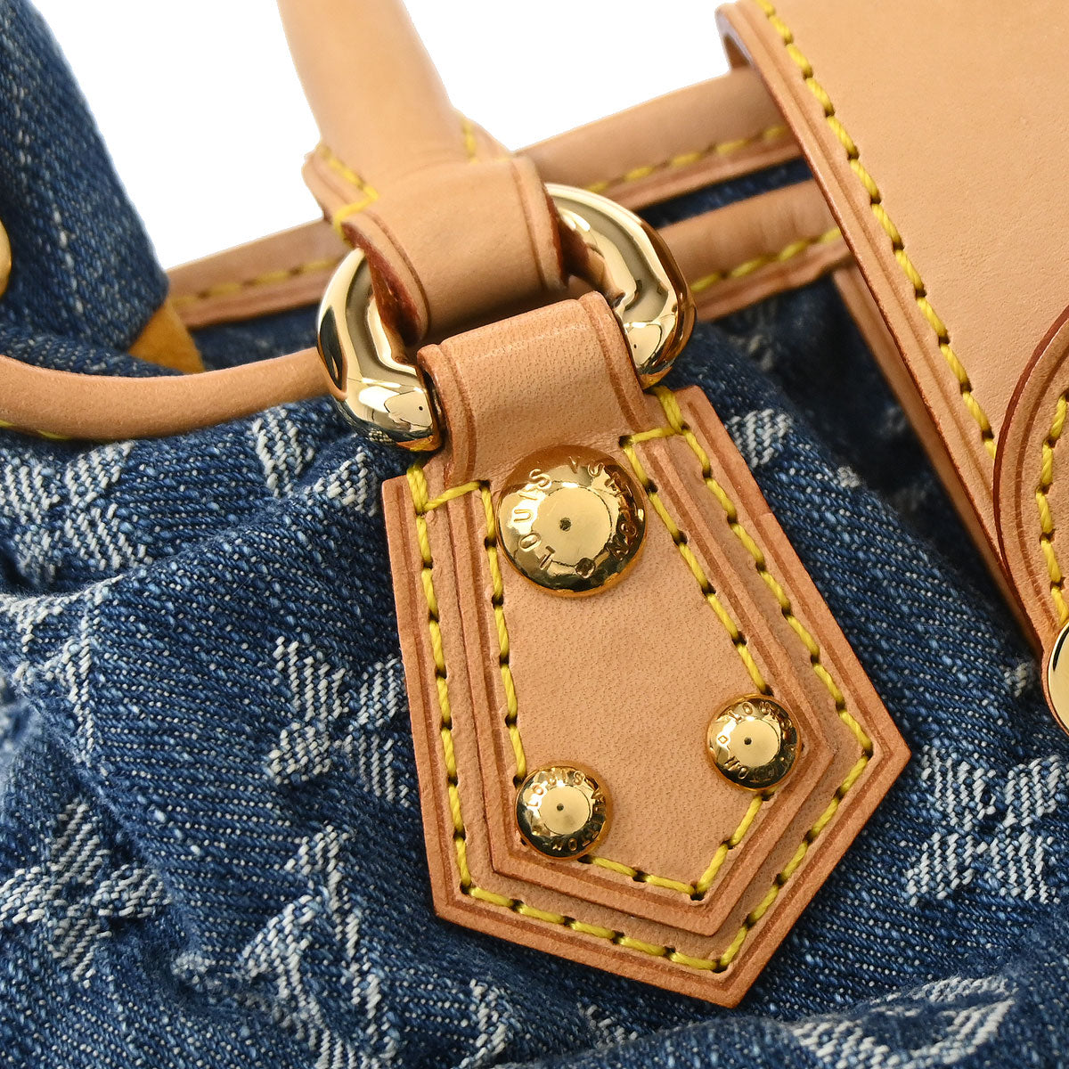 Louis Vuitton Blue Monogram Denim Pleaty Handbag M95020
