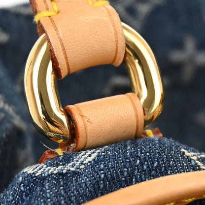 Louis Vuitton Blue Monogram Denim Pleaty Handbag M95020