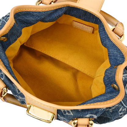 Louis Vuitton Blue Monogram Denim Pleaty Handbag M95020