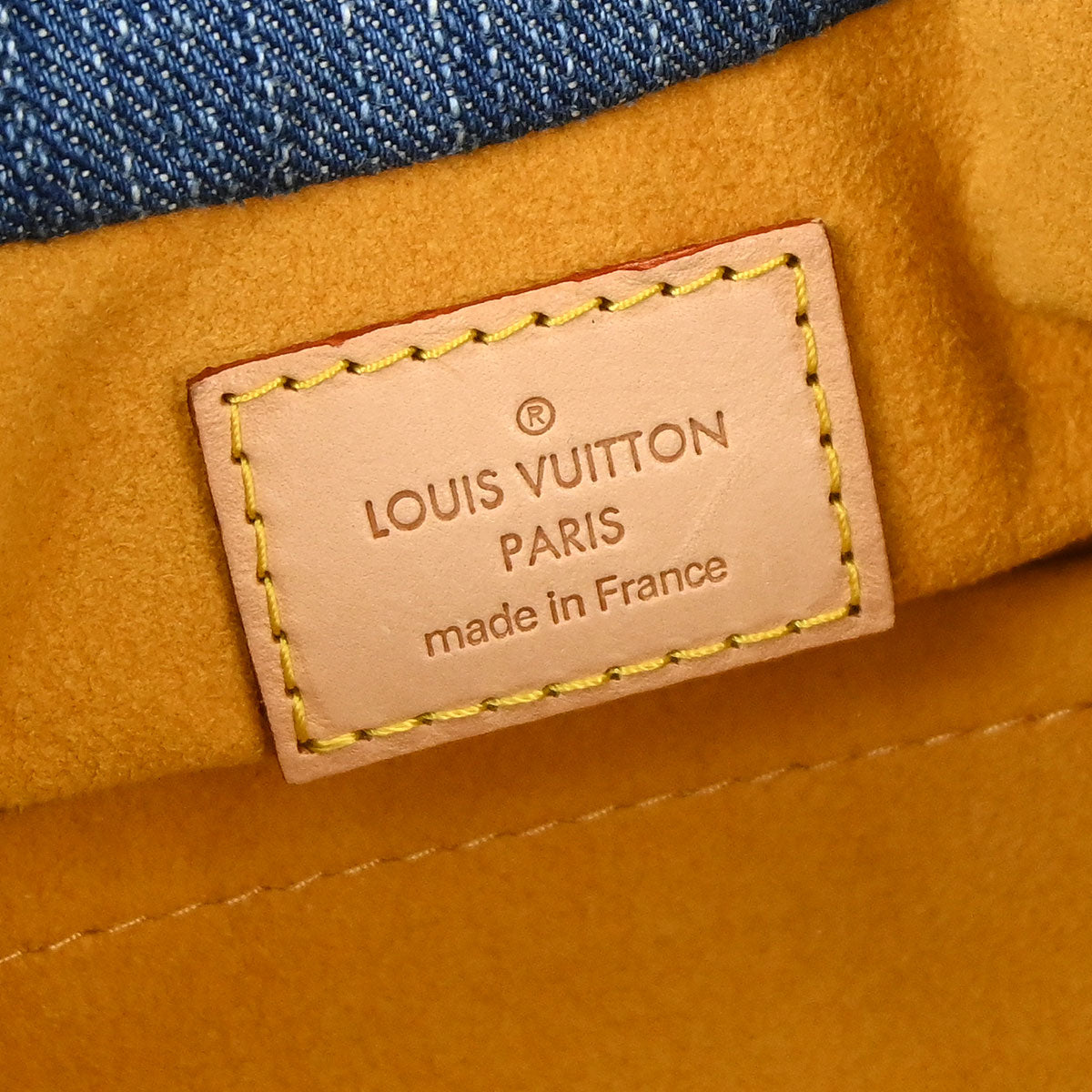 Louis Vuitton Blue Monogram Denim Pleaty Handbag M95020