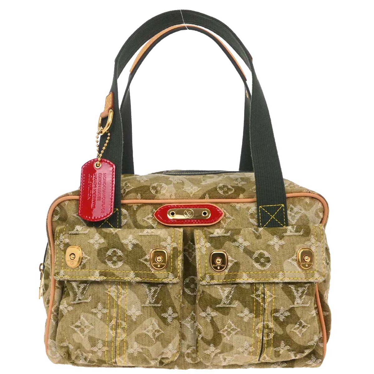Louis Vuitton Green Monogramouflage Denim Jasmine Handbag M95772