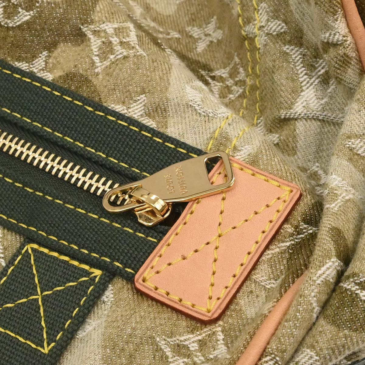 Louis Vuitton Green Monogramouflage Denim Jasmine Handbag M95772