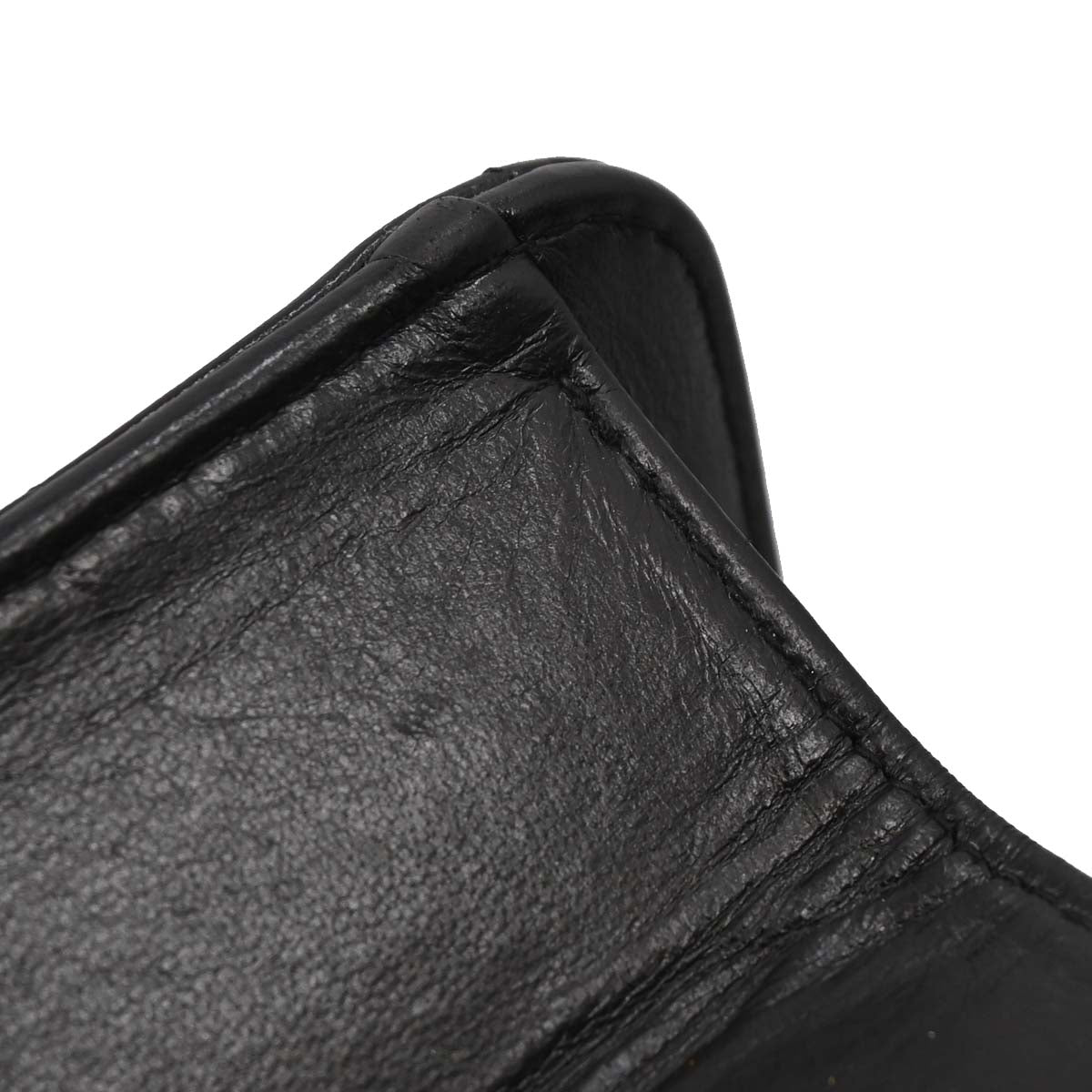 Chanel Black Lambskin Pushlock Small Half Flap Shoulder Bag