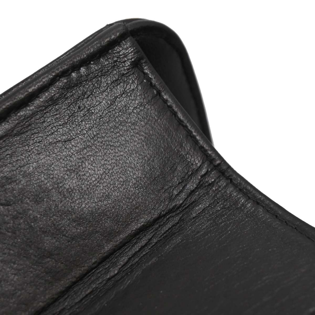 Chanel Black Lambskin Pushlock Small Half Flap Shoulder Bag
