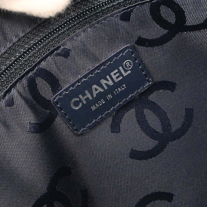 Chanel 2002-2003 Blue Denim Acrylic Chain Shoulder Bag