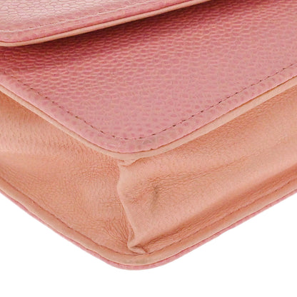Chanel 2005-2006 Pink Caviar Skin Timeless WOC Wallet on Chain Bag