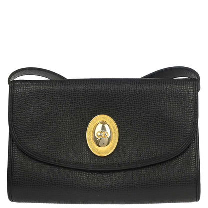 Christian Dior Black Leather Shoulder Bag