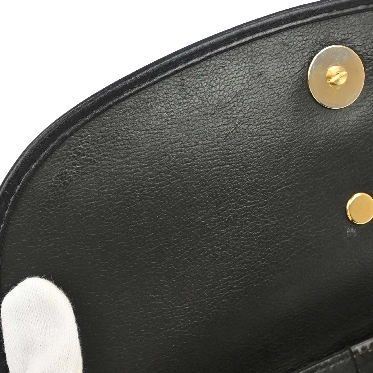 Christian Dior Black Leather Shoulder Bag