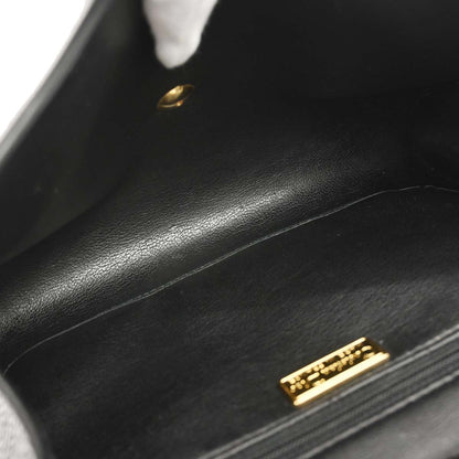 Christian Dior Black Leather Shoulder Bag