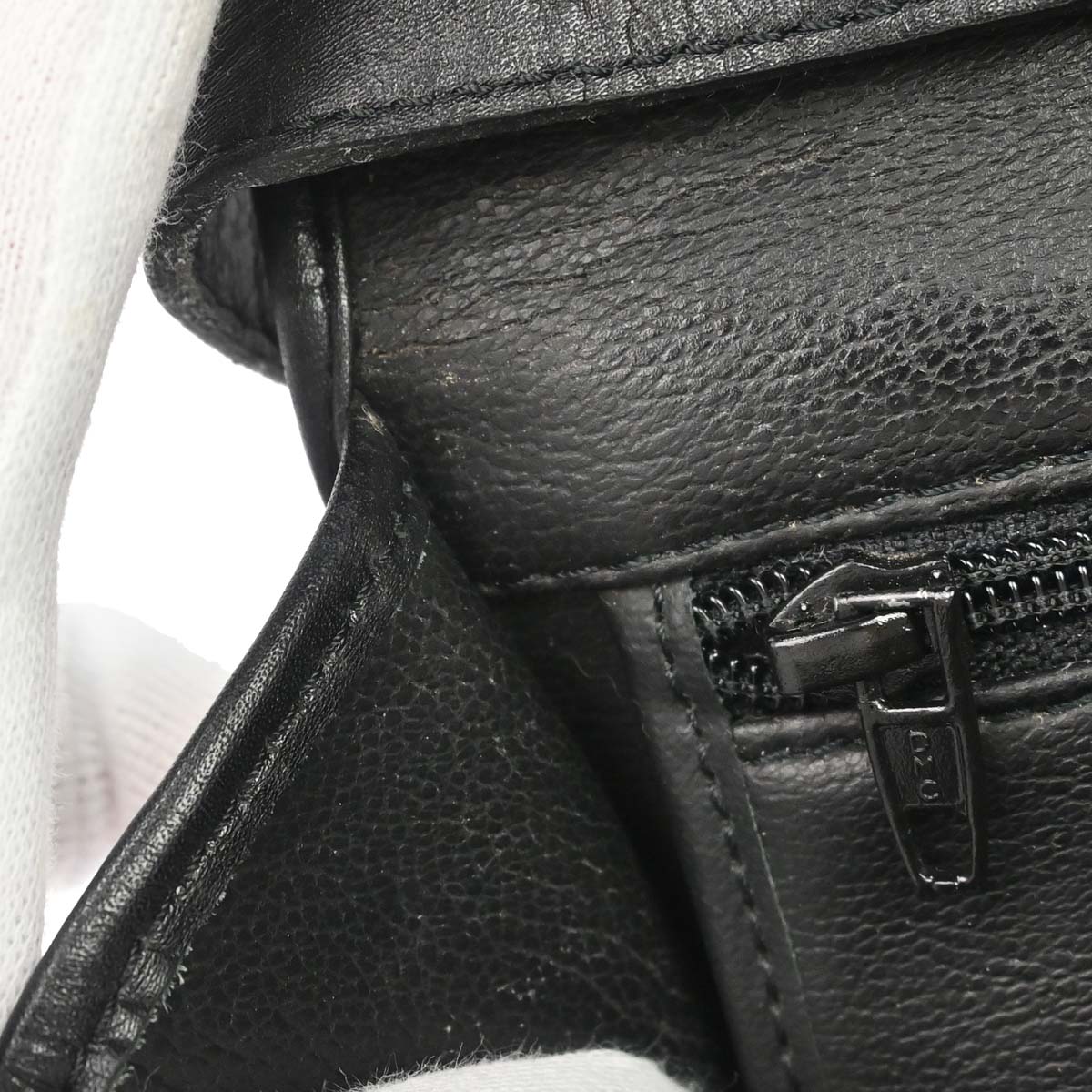 Christian Dior Black Leather Shoulder Bag