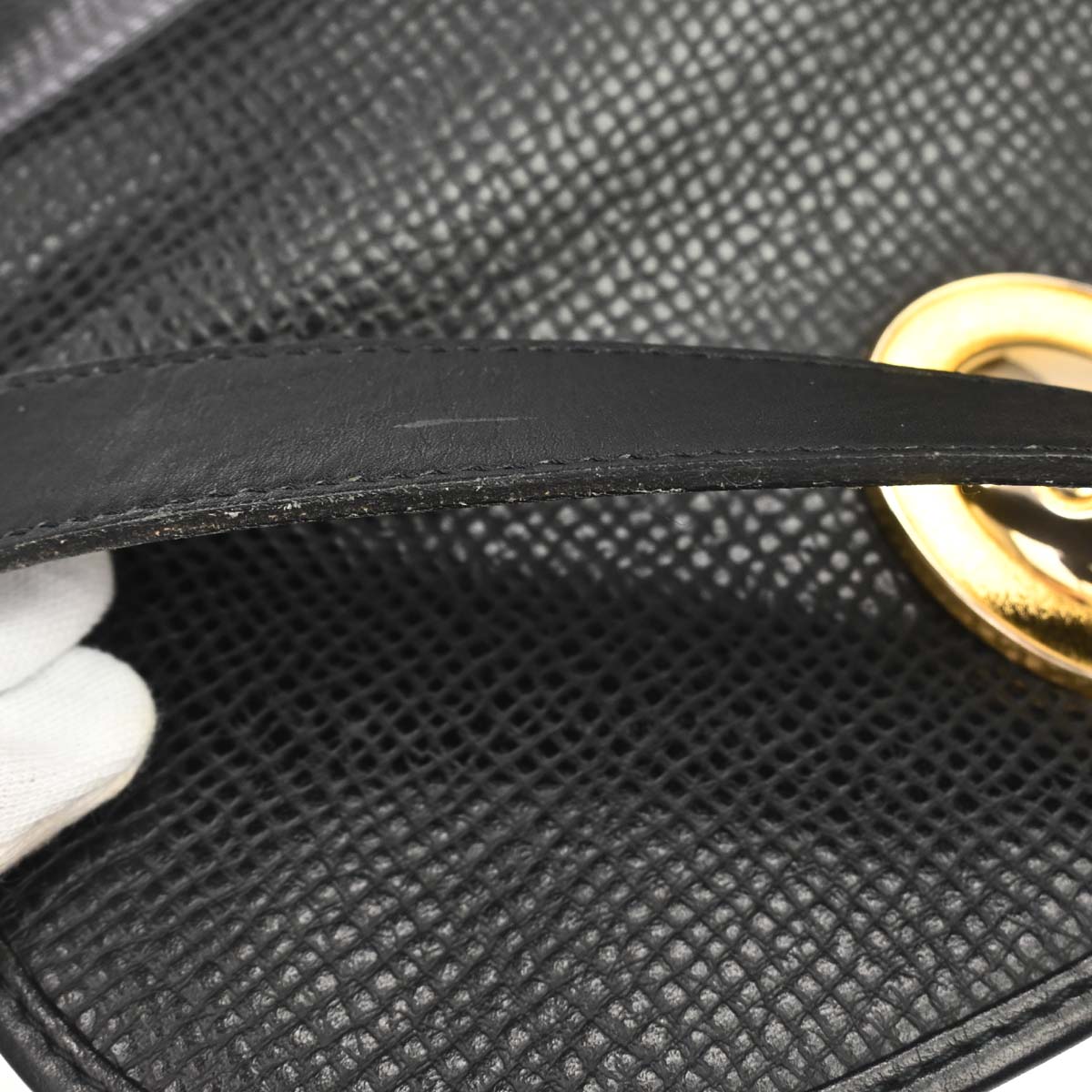 Christian Dior Black Leather Shoulder Bag