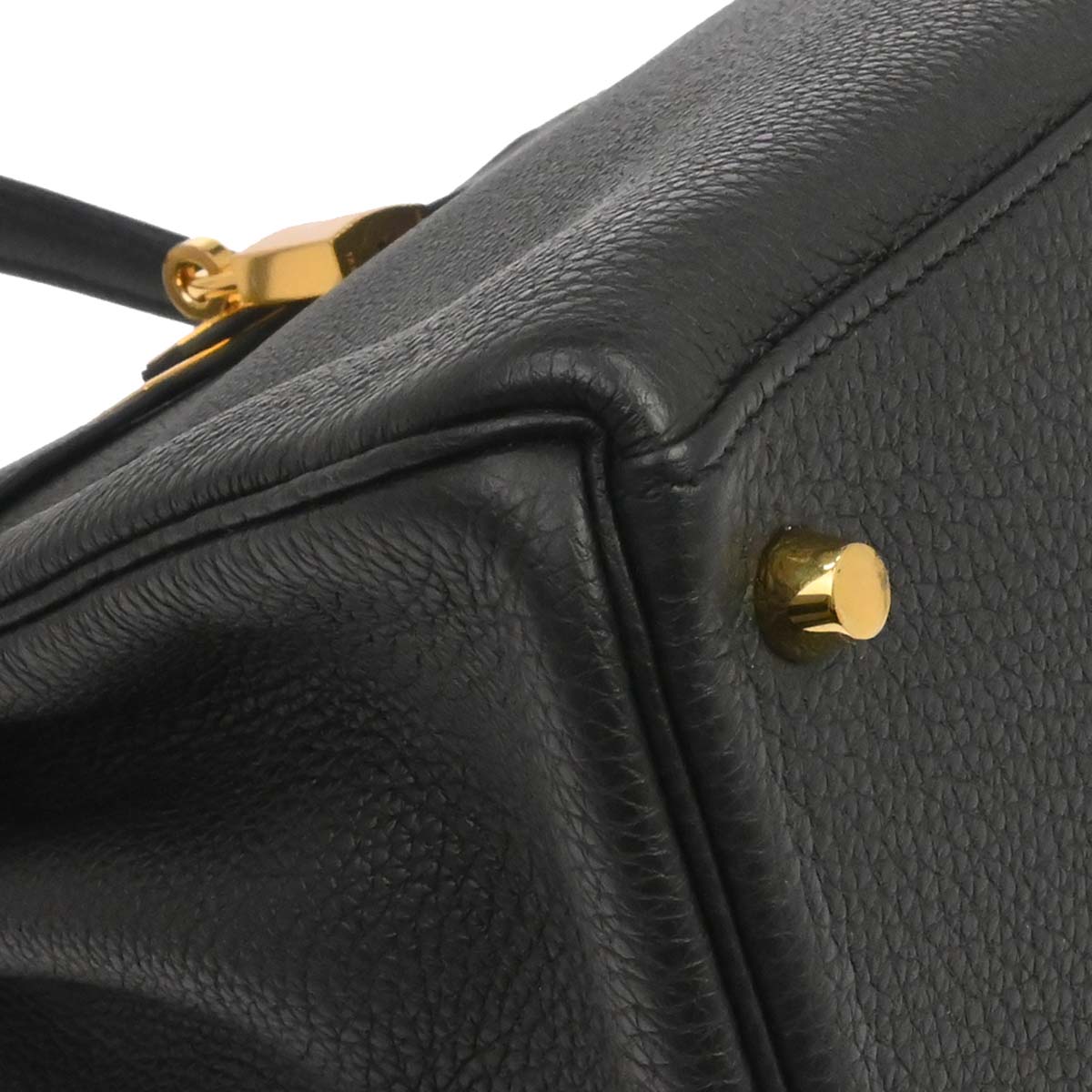 Hermes Black Togo Kelly 28 Retourne 2way Shoulder Handbag