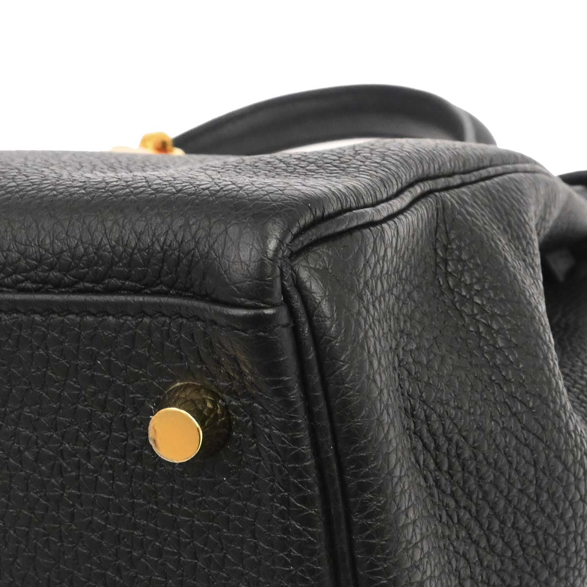 Hermes Black Togo Kelly 28 Retourne 2way Shoulder Handbag