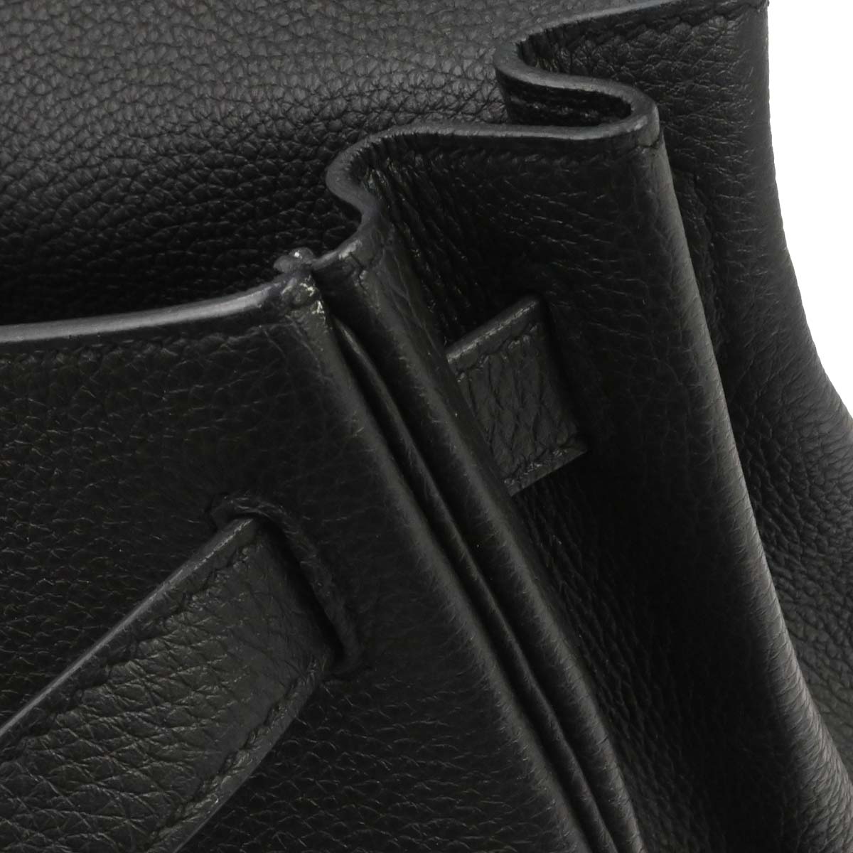 Hermes Black Togo Kelly 28 Retourne 2way Shoulder Handbag