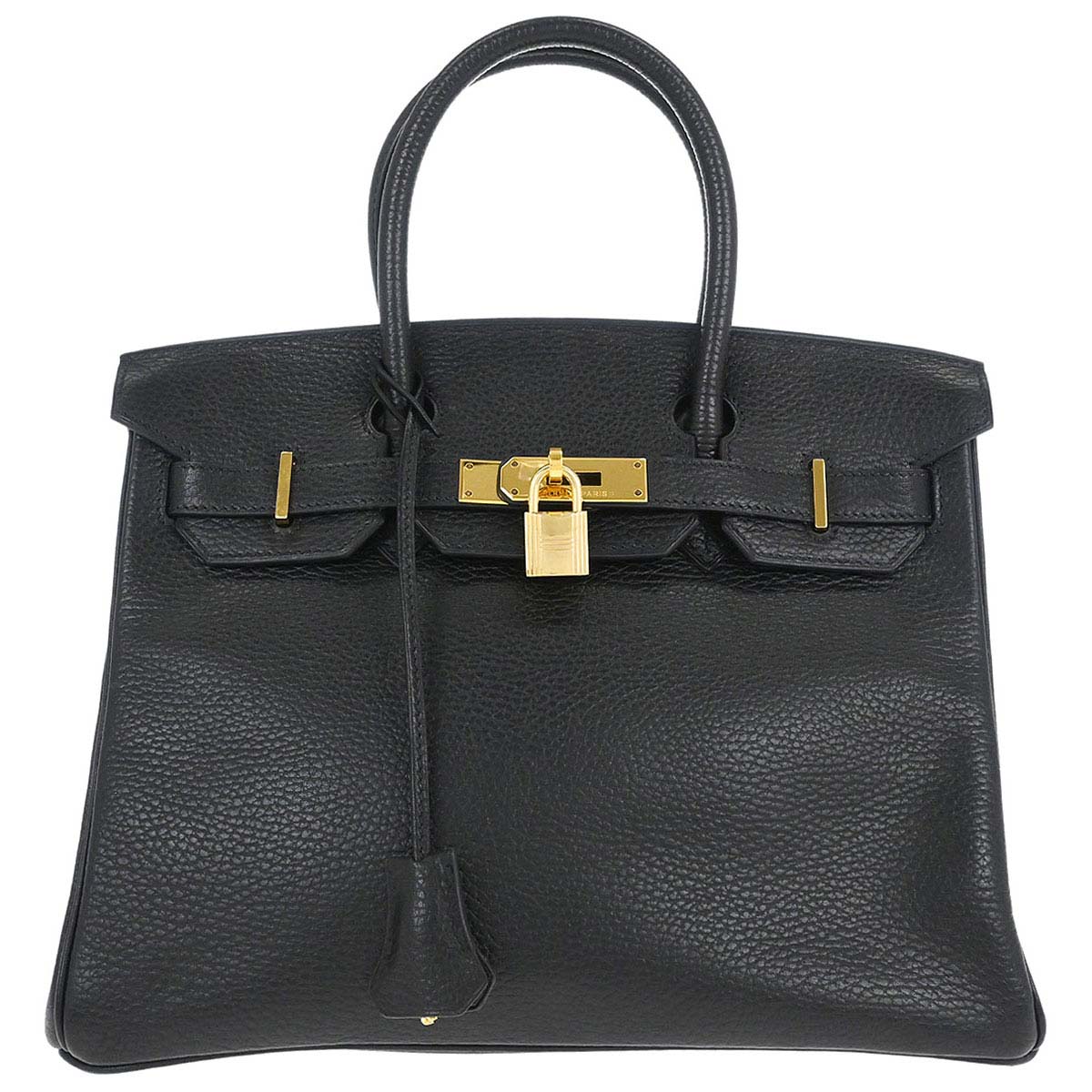 Hermes Black Ardennes Birkin 30 Handbag