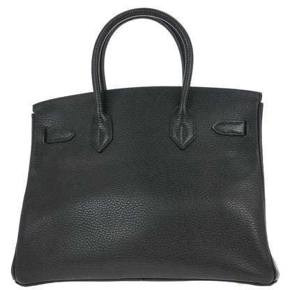 Hermes Black Ardennes Birkin 30 Handbag