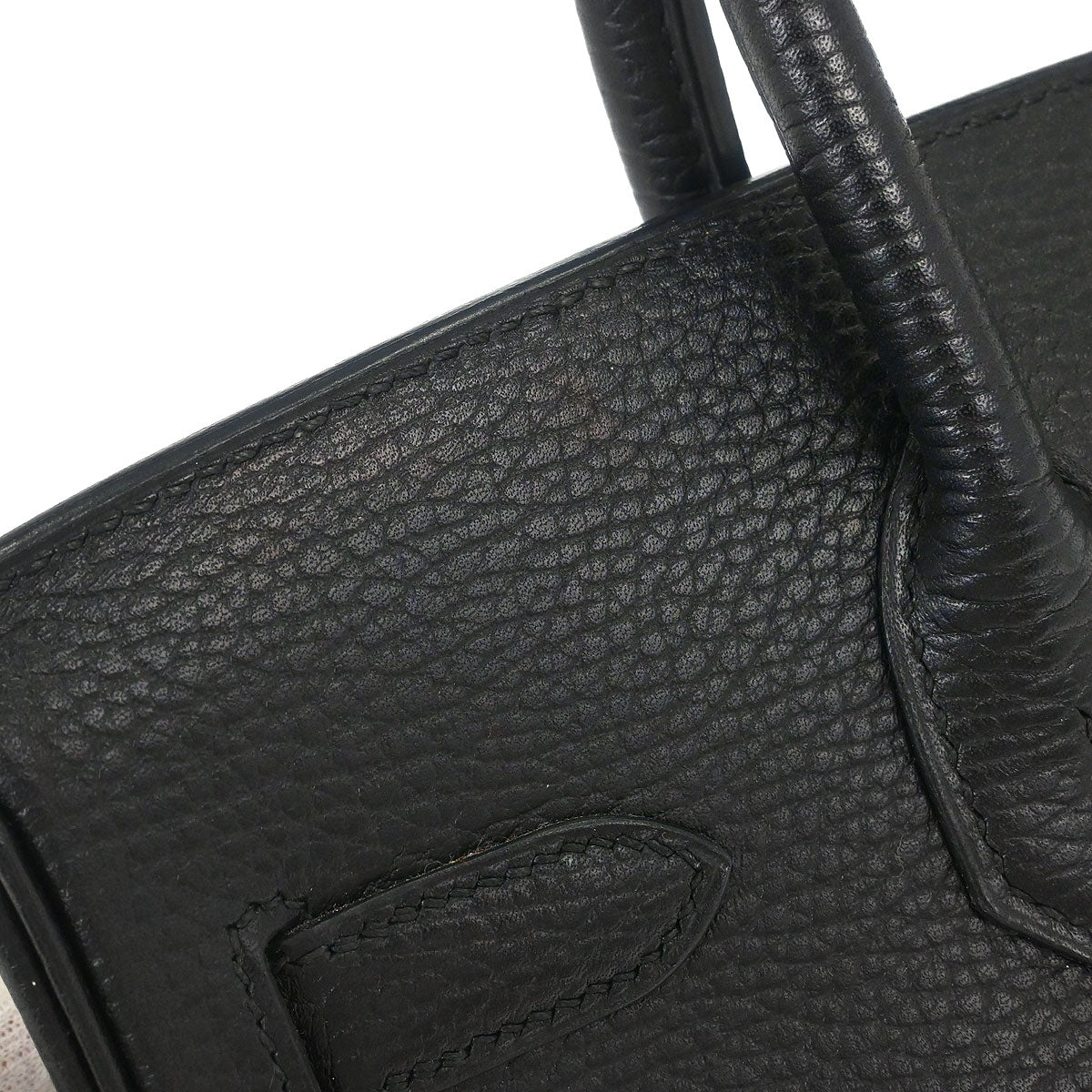 Hermes Black Ardennes Birkin 30 Handbag