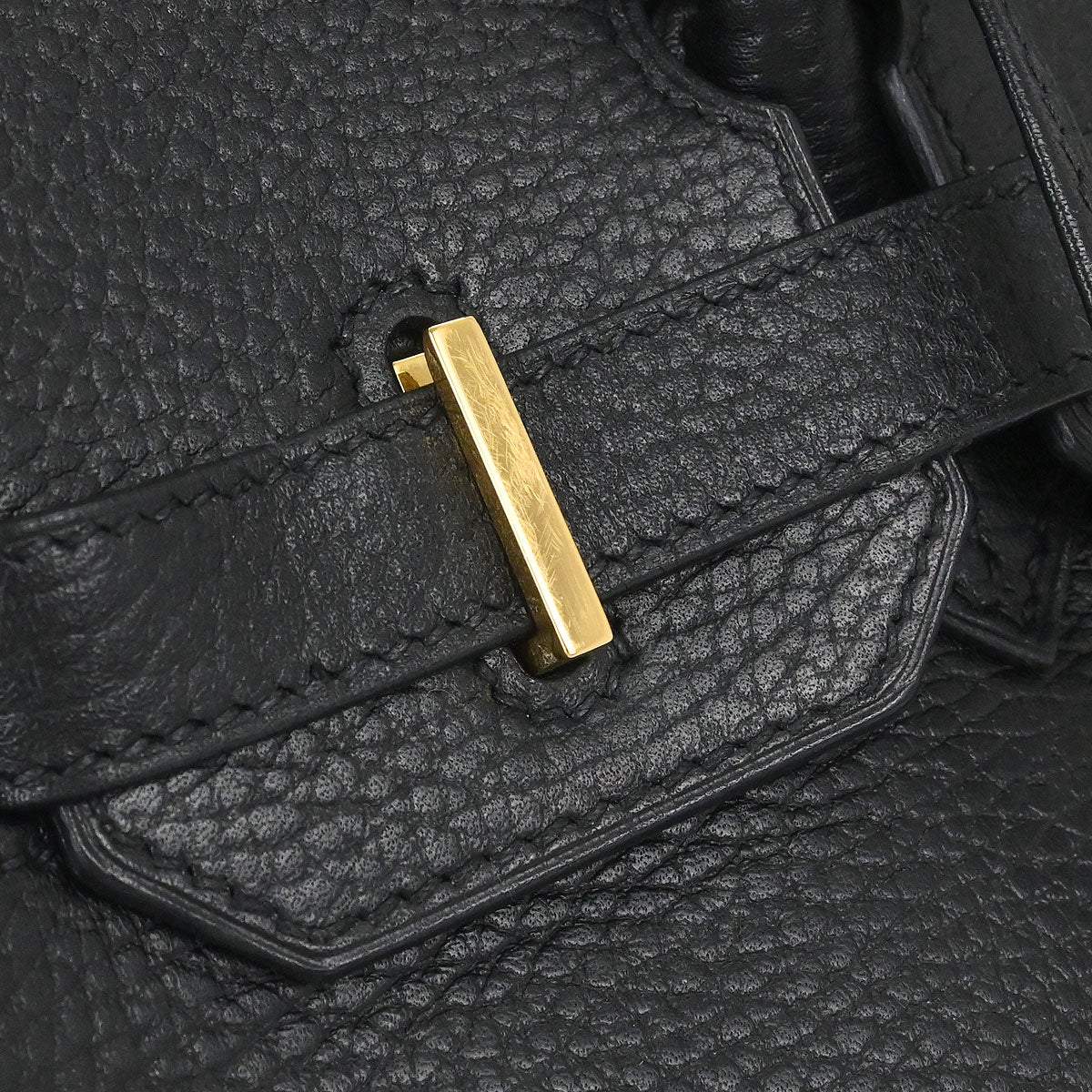 Hermes Black Ardennes Birkin 30 Handbag
