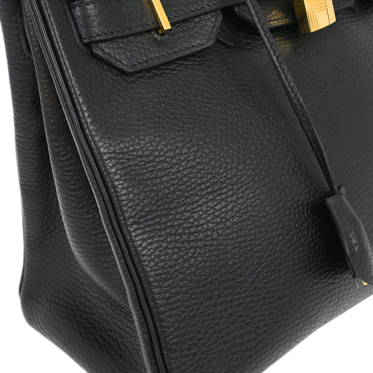 Hermes Black Ardennes Birkin 30 Handbag