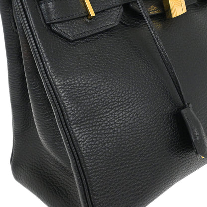 Hermes Black Ardennes Birkin 30 Handbag