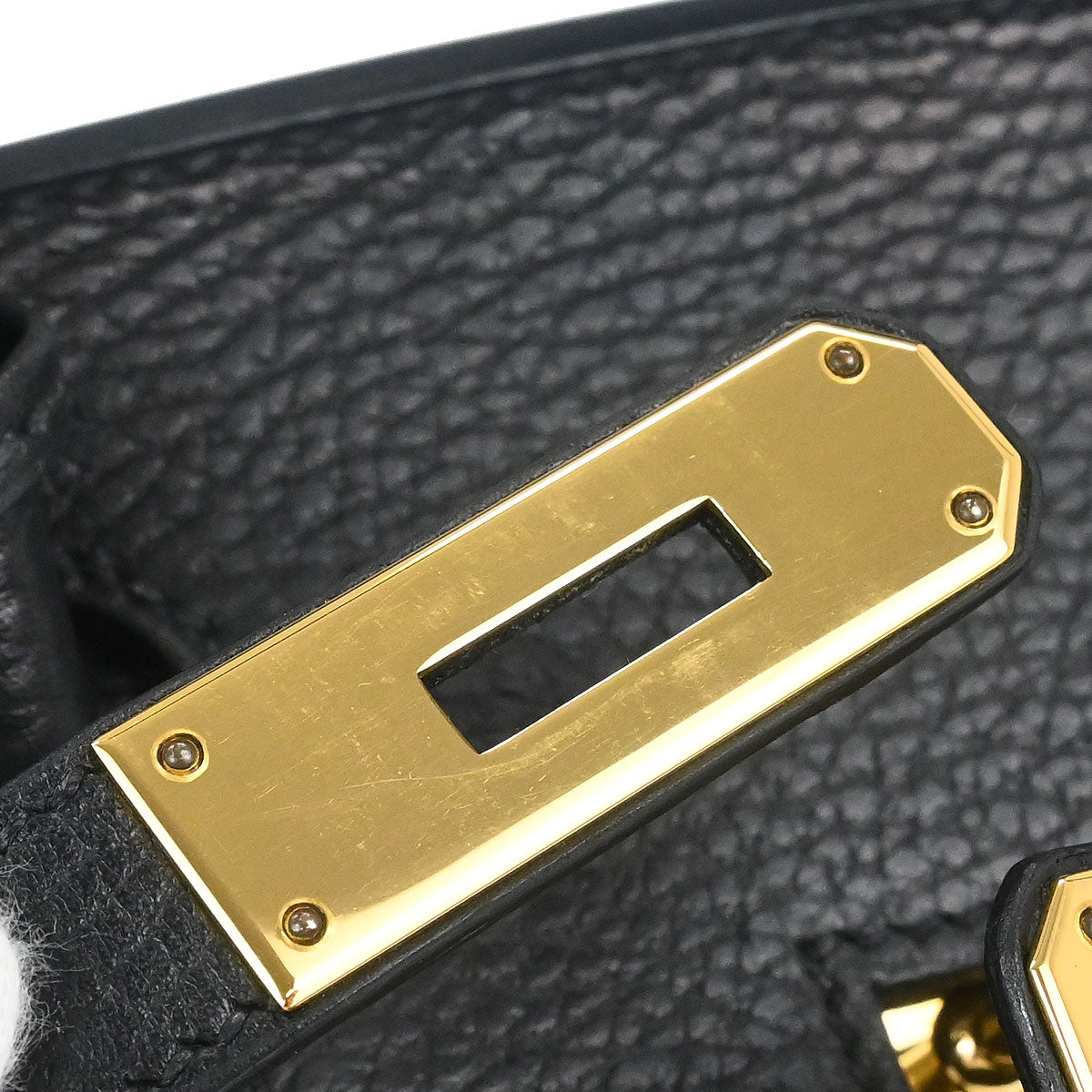 Hermes Black Ardennes Birkin 30 Handbag