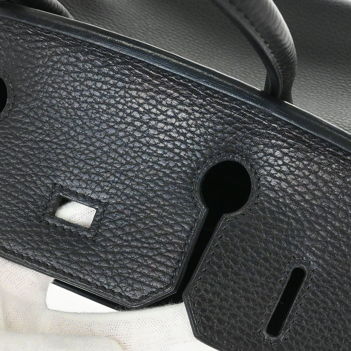 Hermes Black Ardennes Birkin 30 Handbag