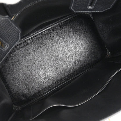 Hermes Black Ardennes Birkin 30 Handbag