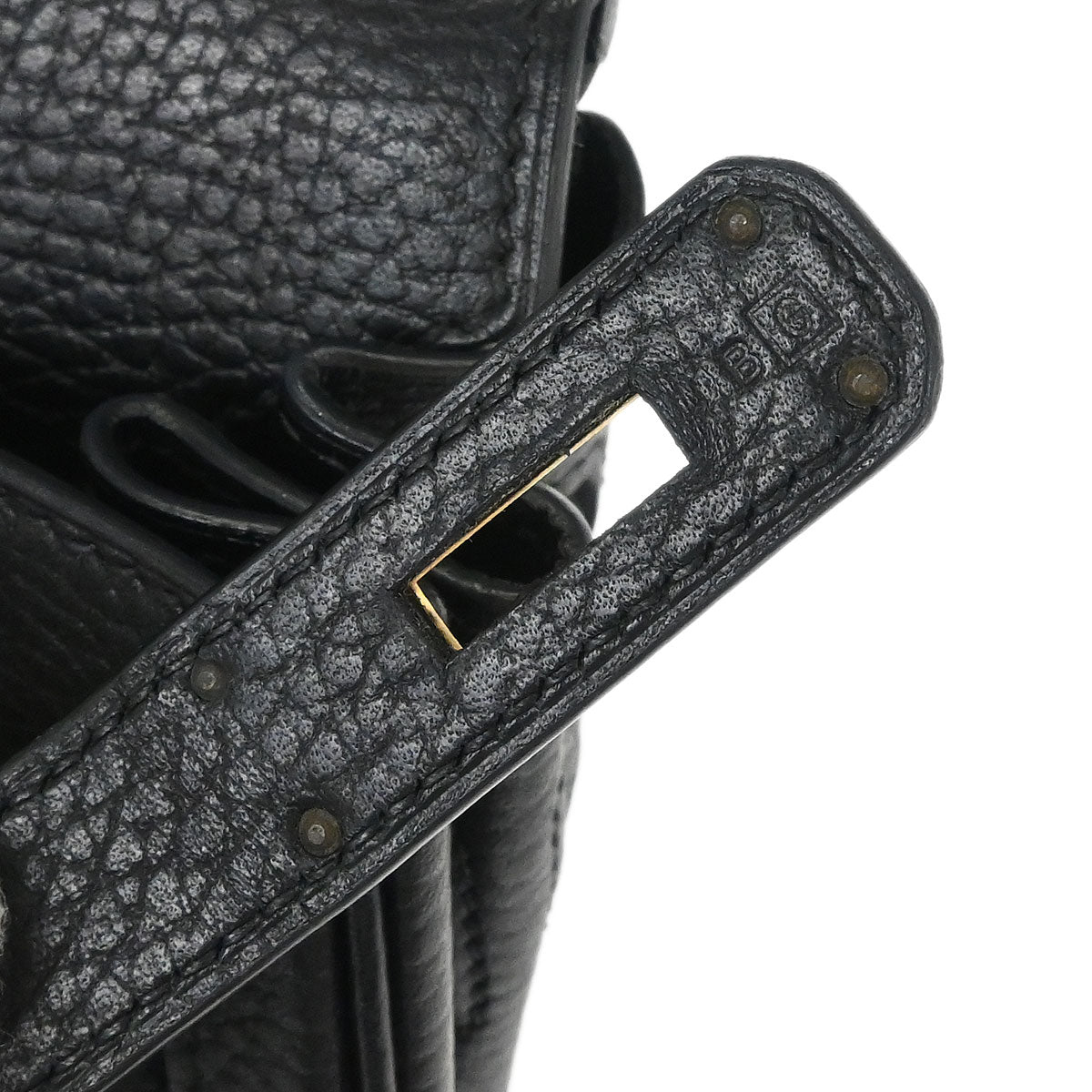 Hermes Black Ardennes Birkin 30 Handbag