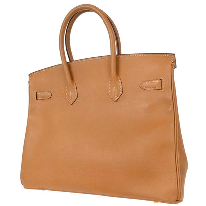 Hermes Natural Courchevel Birkin 35 Handbag
