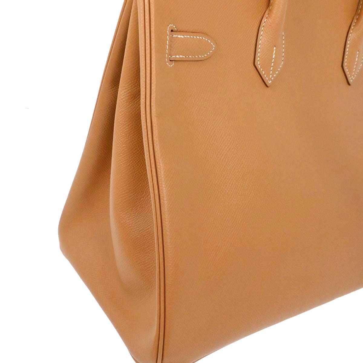 Hermes Natural Courchevel Birkin 35 Handbag