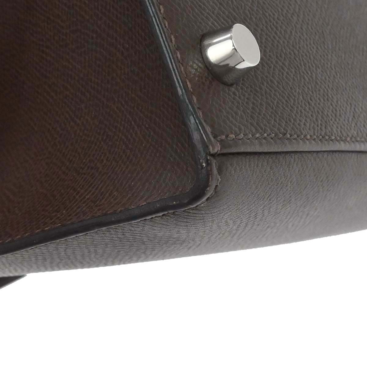 Hermes Chocolat Epsom Kelly 28 Sellier 2way Shoulder Handbag