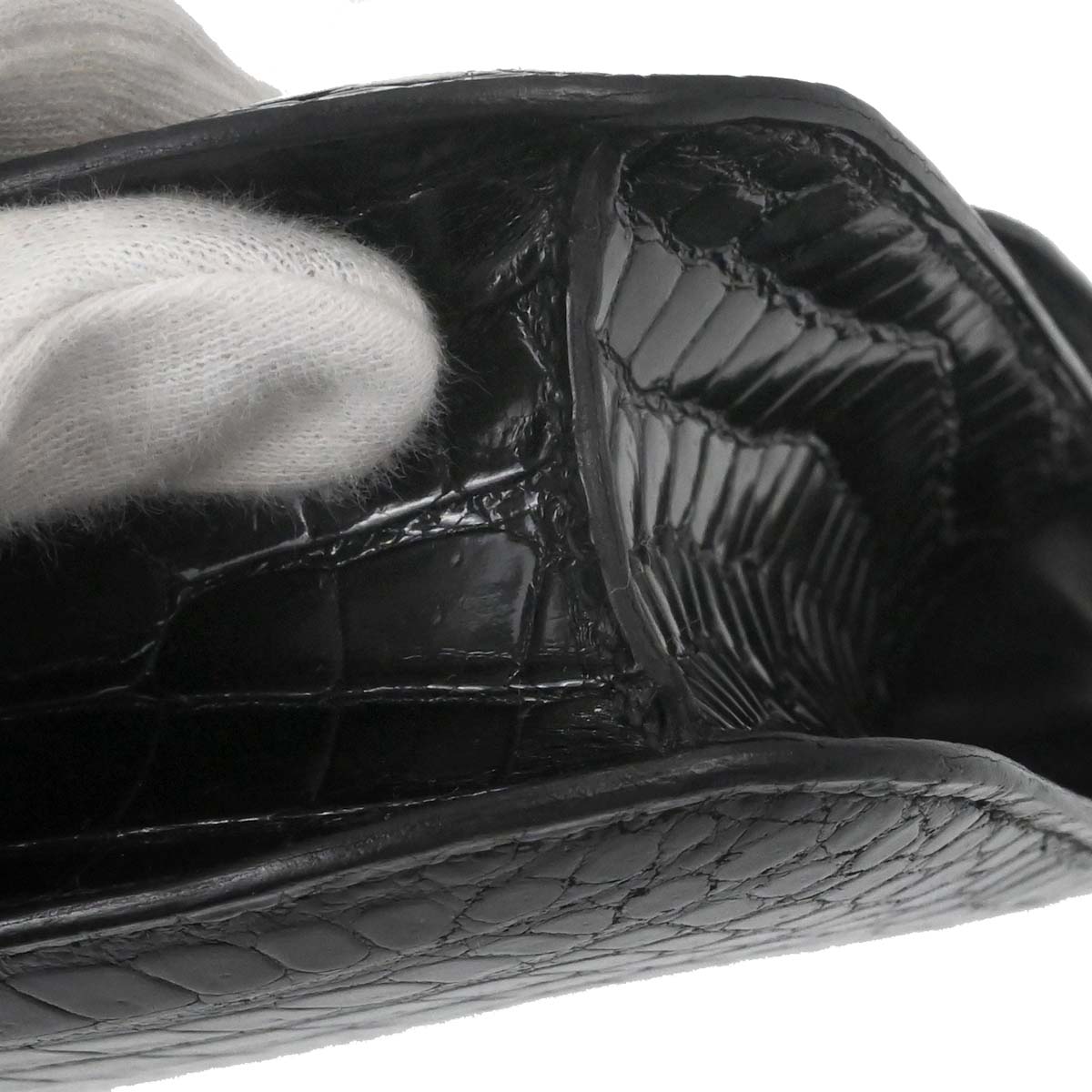 Hermes * Black Porosus Constance 23 Shoulder Bag