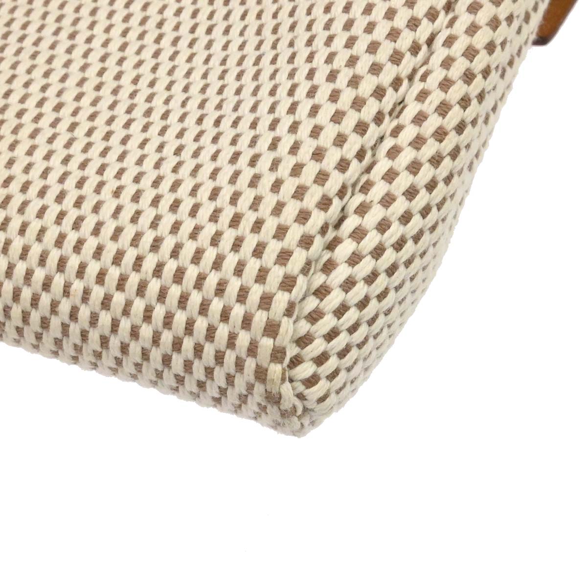 Hermes Black Natural Toile Officier GM Herbag Mini 2 in 1 Clutch Bag
