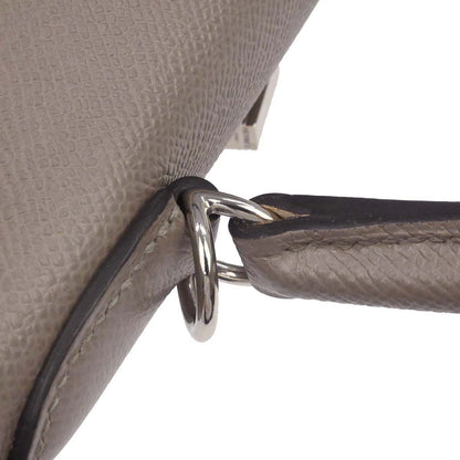 Hermes Gris Asphalt Epsom Kelly 28 Sellier 2way Shoulder Handbag