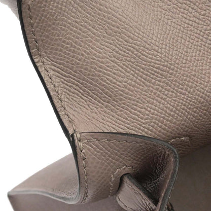 Hermes Gris Asphalt Epsom Kelly 28 Sellier 2way Shoulder Handbag