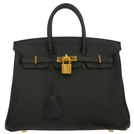 Hermes Black Togo Birkin 25 Handbag