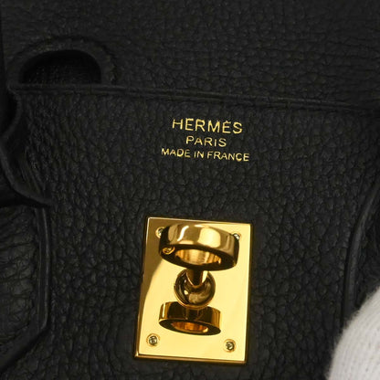 Hermes Black Togo Birkin 25 Handbag
