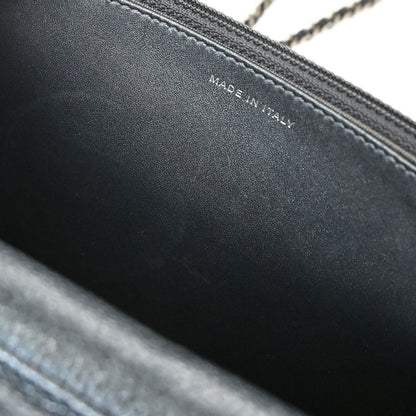Chanel 2014-2015 Metallic Blue Calfskin Classic WOC Wallet on Chain Bag