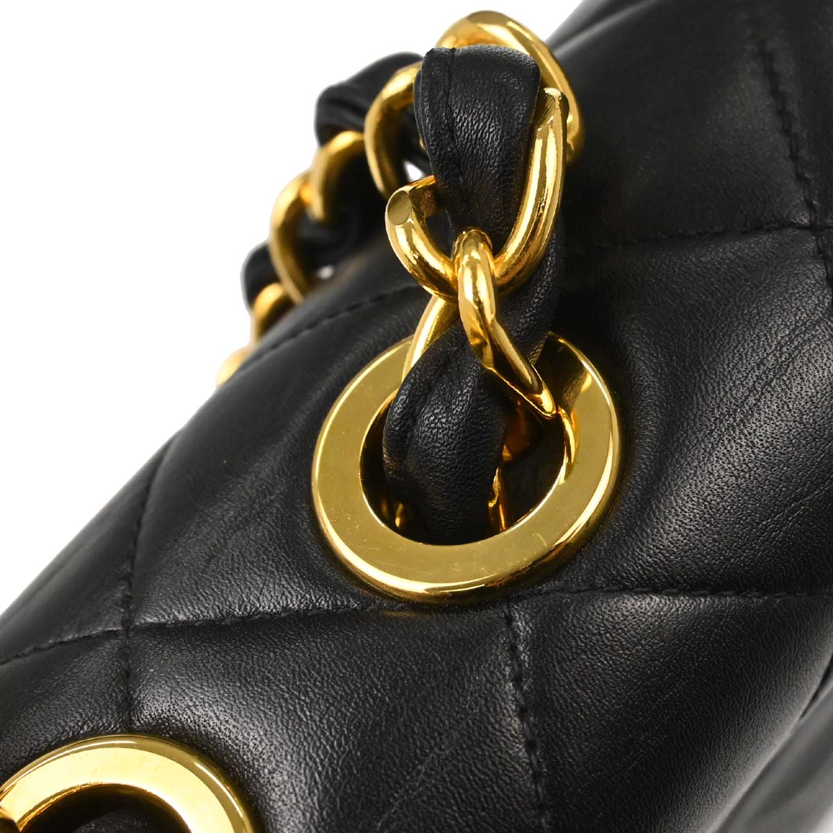 Chanel Black Lambskin Maxi Classic Flap Shoulder Bag