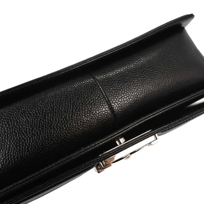 Boy Chanel Black Caviar Chevron Medium Shoulder Bag
